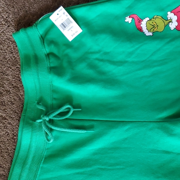 Juniors The Grinch Who Stole "Merry Whatever" Sweat Pants Pajamas Size L 2X NWT - Picture 3 of 3
